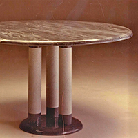 Tavolo in marmo. Porcinai/Pratelli - Valdera Marmi - 1989