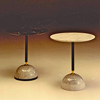 Tavolini in marmo. Porcinai/Pratelli - Valdera marmi 1989